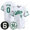 Jayson Tatum Larry Bird Beyzbol Forması Erkek Kadın Gençlik Jaylen Brown Boston Marcus Smart Kevin Garnett Paul Pierce Gömlek Dikişli İsim/Numara