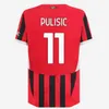 AC 24 25 Milan Rafa Lea Soccer koszulki 2024 Giroud Pulisic Theo Reijnders koszulka Romagnoli S.castiljo Reijnders Loftus-Cheek Football Fan Fan Fan Kit Kids Kit Kid