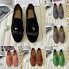 Designer Shoes Casual shoes Dress Shoes man tasman Flat classic loafers low top Luxury suede Designer shoe moccasin slip on career shoes LP shoes