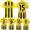 2012 2013 Reus Gotze Retro Soccer Jerseys Borussia 12 13 Lewandowski Hummels Dortmunds Home Camisetas de futebol clássicas vintage