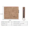 Baellry Luxury Men portefeuilles Nom Gravé Gravure Male Male Purse Brand Carte de marque High Quality Pu Leather Small Men Portefeuilles Carteria