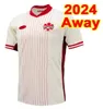 2024 Kanada Soccer Jerseys Home Away 24 25 National Team Davies J.David Ugbo Larin Cavallini Millar Eustaquio Football Shirt Vuxen Kort ärm Hem/Away Men Kids Kit