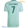 22 23 Martinez Jerseys de football Martinez sets 2022 2023 Fans Joueur Barco Barco Robinson Araujo Almada Home Men Kids Kis Football Shirts