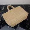 Высококачественные 2023 плетение соломенных мешков для плеч мужские дизайнеры сумки роскошные винтажные женские сумочки Lady Totes Летний вечер