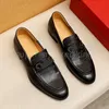 Designers Shoes Mens Fashion Loafers Classic Genuine Leather Men Business Office Work Formal Dress Shoes Brand Designer Party Wedding Flat Shoe Size 38-46