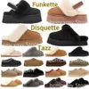 Sandalias de diseñador Tazz Tasman Slippers Desconoceta Funkette Slipper Scuffette II Sandalia Classic Ultra Mini Platform Boots Leed Womenj7bg#