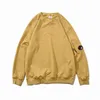 Men's Hoodies Fashion round neck autumn and winter casual solid color lens design zipper pocket solid color hoodie men and women Q240710