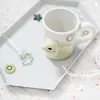 Mugs Japanese Three-dimensional 3D Crayon Cute Little Te Texture Ceramic Mug Handy Cup Drinkware Destroy Lonely