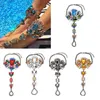 Boho Crystal Anklet Australia Beach Vacation Ankel Armband Sandaler Sexig benkedja Kvinnlig uttalande Asteria Lyra Fotsmycken 240321