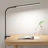 Lámparas de mesa Lámpara de escritorio LED con abrazadera Clip regulable en luz de lectura 10 Nivel de brillo 10W 3 Modo de iluminación Oficina de estudio flexible