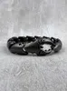 Kedja 2023 Ny mekanisk skorpion Claw Armband Titanium Steel rostfritt stål Cyberpunk Style Mens and Womens smycken Q240401