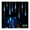 LED Meteor Shower Rain Lights Christmas light Snowfall LED Strips 8Pcs/Set 30 50 cm Decoration Light 100-240V EU US Plug LL