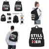 Utomhusväskor fortfarande med sin ryggsäck Student Trump Tryck ryggsäckar Polyester Modern School Design Rucksack Drop Delivery Sports Outdoo Ota2u