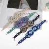 Charm Bracelets KpacoTa Handmade Ethnic Boho Leather Bracelet 2024 Fashion Jewelry Soutache Crystal Decoration Women Gifts