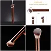 Pinceles de maquillaje Reloj de arena Ambient Soft Glow Foundation Brush - Cabello inclinado Crema líquida Contorno Cosméticos Herramientas de belleza Entrega de gotas H Dhmqt