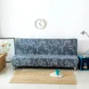 Stol täcker all-inclusive soffa täcker blommor utan armstöd universell stretch säng soffa tätt wrap elastisk skyddslipning