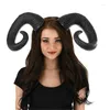 Fournitures de fête, bandeau en corne de bœuf pour femmes, accessoires de cheveux pour Cosplay Halloween à la mode