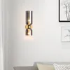 Lâmpada de parede Nordic Simples Quarto Personalidade Sala de estar Estudo Iluminação El Fundo Decoração Cabeceira Vidro