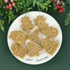 Moules de cuisson 8pcs / ensemble Biscuit de Noël moule Santa Snowflake Arbre Match Biscuit Cutters Stamp Fondant Sugarcraft Party Bookies Tools