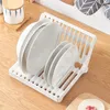 Küche Lagerung Faltbare Dish Drain Rack Schneiden Bord Besteck Racks Für Trocknen Geschirr Pp Klapp Schüssel Ablassen