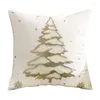 Pillow 45cm Christmas Cover Merry Decorations For Home Xmas Ornaments Year Gifts