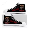 Flats Guns N Roses Heavy Metal Rock Band High Top Hoogwaardige Sneakers Men Women Tiener Canvas Sneaker Custom Casual Couple Shoes