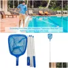 Accessori per piscina Nuoto Swee Net Telescopico Pulizia Staccabile Leggero Multifunzionale Strumento di pesca Drop Delivery Sport all'aperto Otr1R