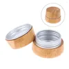 Storage Bottles 1 PCS Portable Mini Cream Bottle Reusable Bamboo Cosmetic Container Waterproof Sealing Empty Box