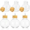 Vases 10 Pcs During Christmas Spherical Bottle Daily Milk Bottles Anti-leak Coffee Crafts Outdoor Juice Plastic With Caps Travel