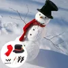 Feestdecoratie 1 Set Mooie Sneeuwpop Maken Kit Wortel Neus Accessoires Kerst DIY Tool