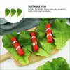 Decorative Flowers Artificial Vegetable Leaves Leaf Food Decoration Faux Lettuce Simulation Props Model Models Ornament