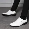 Casual schoenen voor heren Leren zakelijke kleding All-match comfortabele trouwschoen Chaussure Homme