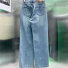 Kvinnor denim byxor klassiska broderade jeans high street byxa jean pant hiphop kläder