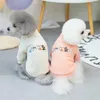 Dog Apparel Cartoon Print Pet Vest Winter Warm Clothes For Small Dogs Puppy Cat Sweater Chihuahua T-shirts Poodle Yorkie Shih Tzu Coats