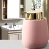 Дозатор для жидкого мыла, мраморная керамическая ручная бутылка, портативный дозирующий насос для лосьона, керамические кружки для набора для ванной комнаты