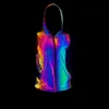 Mens Hoodies Sweatshirts Colorf Reflective Hooded Vest Hip Hop Men Sleeveless Jacket Night Safety Reflect Light Cycling Take Walk Drop Dh8Kc