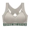 Beha's Dames Sport Fitness Gym Hardloopondergoed Schokbestendige beha Draadloos 5XL Plus Size Crop Top Ademend Yoga-korset