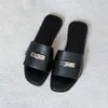 Women Buckle Slipper Slides Slippers Designer Beach Classic Flat Sandal Luxury Summer Lady Leather Flip Flops Fashion Men Women Sandal With Buckle Unisex