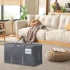 Storage Bags Moving Large Tote Totes Organizer With Zippers Carrying Handles Packing Home Supplies