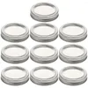 Dinnerwaren 10 -PCs Mason Jar Deckel breites Mund -Leckdosen -Konservenabdeckungen für den Ersatztinplate Home Multipurpose