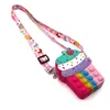 Kleurrijke Ijs Rianbow Cross Bag Fidget Speelgoed Voor Kinderen Kerstcadeaus Push Bubble Stress Relief Zintuiglijke Speelgoed Portemonnee Meisjes 256