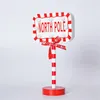 Party Decoration Led Glow Santa Claus At This Stop Sign Perfect For Christmas Parties Desktop Centre Exquisite Workmanship