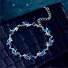 Keten Modieuze Zomerstijl Dolfijn Blauwe Vlam Eiwitsteen Oceaan Armband Dames Boho Dierenarmband Strand Oceaan Sieraden Bijoux Dames 2020 Q240401