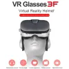 デバイス3F VRメガネ仮想現実ボックスGoogle Cardboard 3Dビデオステレオマイクヘッドセットヘルメット4.76.4 "電話ゲームオプションのゲームパッド