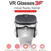 Geräte 3F VR-Brille Virtual-Reality-Box Google Cardboard 3D-Video-Stereo-Mikrofon-Headset-Helm für 4,76,4-Zoll-Telefonspiel Optionales GamePad