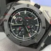 SuperClone JF Men's Watch 26176 26406 APSメカニカルタイムアロイクロノグラフシリーズ26205デザイナー42mmチタン自動鋼ムーブメントカーボンファイバー189 659