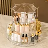 Boîtes de rangement, capacité d'organisation de maquillage de chambre à coucher, organisateur rotatif pour vanité commode multi-compartiments salle de bains cosmétique