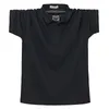 Männer Polo-Shirt Sommer Herren Tasche Solide Shirts Baumwolle 6XL Plus Größe Casual Atmungsaktive Outdoor Kleidung Tops Tees 240401