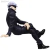 Anime manga ny gojo satoru 10cm anime jujutsu kaisen action figur itadori yuji sittande nudelproppsmodell leksaker japanska dockor hobbyer 240401