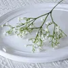 Fiori decorativi 10 pezzi finto respiro del bambino in lattice di plastica per la decorazione di nozze Bouquet da sposa finto Gypsophila Party Home Display Florals